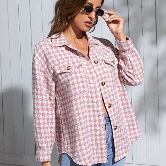 Pink overcoat , size L - Picture 3 of 3